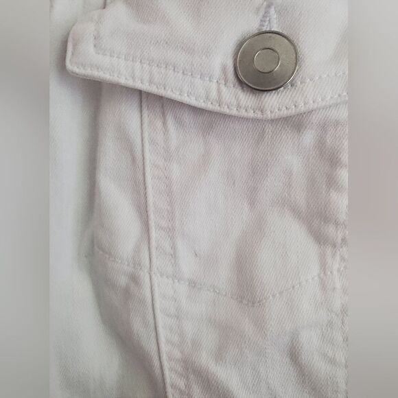 Lane Bryant white denim collar vest with buttons Plus size women's 26 - Picture 5 of 11